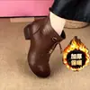 Botas Martin de cuero suave para mujer, nueva colección otoño/invierno 2026, con suela suave, parte superior suave, tacón grueso, diseño de moda, suelas antideslizantes, estilo versátil y una opción popular para mamás - botines