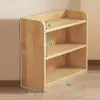 Estantería de almacenamiento de madera maciza para sala de estar, estantería infantil integrada simple, estantería de varios niveles para el hogar para dormitorio y jardín de infantes, modelo nuevo