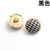 Tela con patrón de color botones metálicos cosidos a mano vestido camisero de mujer botones decorativos botones de algodón 12 mm