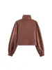 Punto de Exportación Transfronteriza Otoño e Invierno 2025 Nuevo Estilo de Bloguera Ins de Mujer Chaqueta plisada de imitación ante