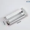 Armario aleación de aluminio cajón manija oculta cajón tirador de gabinete panel de metal tirador de puerta de archivador hebilla manija empotrada