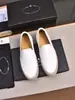 Novos Sapatos Casuais Masculinos P's em Couro Genuíno, Bico Redondo, Cano Baixo, Mocassins Respiráveis, Couro Bovino de Primeira Camada, Slip-On, Versátil para Negócios