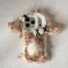 Funda de Peluche de Lujo de Gama Alta con Puntos de Lunares de Cordero Adecuada para Funda de Teléfono Móvil Apple 17Promax Iphone16 Linda 15/14P