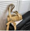 Bolsa de Almofada Casual Boston Transfronteiriça 2026 Nova Cor Sólida Bolsa de Ombro Único Transversal Grande Capacidade Bolsa de Mão Personalizada para Mulheres