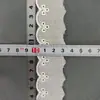 1-3cm Tecido de Algodão Renda Bordada Bordado Vazado Saia Perfurada Bainha Acessórios de Vestuário