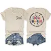 Assistente Social Compassivo Amazon Site Independente Moda Casual Feminina Camiseta de Gola Redonda Manga Curta