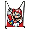 Nueva Bolsa con Cordón de Mario con Acabado de Alta Gama para Estudiantes, Bolsa de Almacenamiento de Gran Capacidad, Bolsa Personalizable Estilo Ins