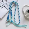 Cadena Trenzada de Cuerda Larga Ajustable de Colores para Teléfono Móvil Pieza de Fijación para Correa de Taza de Agua Correa Cruzada Anudada y Ajustable