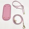 Nova Bolsa de Crochê Feita à Mão DIY Bolsa Dumpling Acessórios Fundo de Bolsa Alça de Ombro Cordão Conjunto de Três Peças em estoque