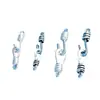 Plata S925 Retro Hebilla de Signo de Interrogación Vieja Hebilla de Conexión de Cuerda Joyería Tejida a Mano Accesorios DIY Paquete de Material