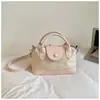 Comercio Exterior Transfronterizo 2026 Moda Estilo Coreano Nicho Bloques de Color Elegante Simple Bolso de Mano para el Trabajo Bolso Cruzado al Hombro Bolso para Mujer