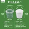 Cubos redondos de plástico transparente grueso de grado alimenticio con tapas, disponibles para venta al por mayor, cubos de plástico pequeños de la fábrica de origen, personalizables