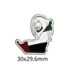 Modelo Quente Transfronteiriço Oriente Médio Emirados Árabes Unidos Retrato do Rei Senhor Esmalte Pintado Emblema Adesivo para Celular Pronto para Entrega