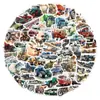 60 Cuadernos Decorativos Coloridos de Transporte, Fundas para Teléfonos Móviles, Tabletas, Vasos de Agua, Manuales, Pegatinas Impermeables Transfronterizas al por Mayor