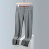 Pantalones Casuales de Gama Alta para Hombre, Ligeros de Verano, Impermeables y a Prueba de Sol, de Seda Helada, Alta Elasticidad, Secado Rápido, Transpirables, Pantalones de Vestir para Hombre
