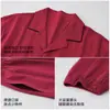Pijama de algodón puro para hombre para primavera y otoño, Año del Caballo, ropa de casa roja para el año zodiacal, nuevo conjunto de boda y recién casados 2026