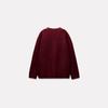 Comércio Exterior Transfronteiriço da Amazon Europa e Estados Unidos Roupas Femininas Primavera 2025 Novo Casaco Cardigan de Tricô Plano Cor Vinho Tinto Temperamento