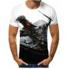 Camiseta de hombre con la tendencia Explosions de AliExpress, colección de películas destacadas, impresión digital 3D, manga corta, outlet de fábrica