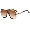 Gafas de Sol para Mujer Estilo Nuevo Transfronterizas Tendencia Estilo Europeo y Americano Montura Media Poligonales Moda Gafas de Sol M6281