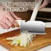 Cuchillo de cocina con recubrimiento de titanio, rebanador de cebolla multifuncional, rallador de cebolla, picador de cebolla, utensilio de cocina