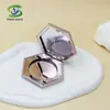 Caja de Polvo Nueva Shanyi con Forma de Diamante de Doble Capa Galvanizada, Tapa Abatible, Material de Empaque para Polvo, Caja de Empaque de Plástico para Polvo con Espejo