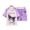 Pijamas infantis do sudeste asiático verão fino de manga curta meninos dos desenhos animados meninas pequenas e grandes terno infantil homewear