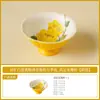 Taza de Té de Cerámica Rosa con Glaseado de Yema de Huevo Set de Té para Uso Personal de Damas Olla Especial para Preparar Té Gaiwan Taza de Té que No se Calienta al Tacto