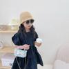 Bolso de princesa coreana, bolso de moda para niña pequeña, bolso con cadena de perlas, mini bolso cuadrado pequeño con encaje colgante