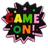 Serie de Frases para Consolas de Videojuegos Nuevas Transfronterizas Zuecos Zapatos Hebillas de Zapatos de Flores Decoraciones de Zapatos de Dibujos Animados Accesorios Listos para la Venta