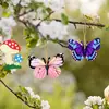 Artesanías de Madera Transfronterizas Manualidades de Madera de Mariposa para Niños Colgante Juguetes de Madera DIY Traje Pintado De Colores