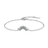 Pulsera con colgante de diamantes, luna y sol, transfronterizos europeos y americanos, accesorios populares de moda, elegante joyería de celebridades de Internet para mujeres.