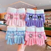 Guantes de Kuromi para Niños Guantes Cálidos de Invierno para Niñas Pequeñas Lindos Guantes sin Dedos de My Melody para Niñas y Bebés para Proteger Contra el Frío y el Viento
