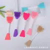 Cepillo de Silicona Oso Doble Cara Lavado Facial Cabezal de Pincel de Maquillaje Fácil de Limpiar Textura Delicada Amigable con la Piel Herramienta de Belleza