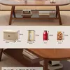 Mesa de Centro Pequeña para Uso Doméstico en Apartamentos Pequeños, Sala de Estar, Madera Maciza, Sensación de Alta Gama, Mesa de Té Pequeña, Nuevo Modelo 2026, Mesa Lateral Simple para Balcón, Mesa Pequeña