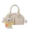 Bolsa de Bowling Estilo Coreano Super Popular para Mulheres, Nova Moda Verão 2026 Bolsa de Ombro Transversal Simples com Múltiplos Bolsos