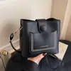 Bolso Cubo de Bloques de Color Simple Transfronterizo 2026 Bolso de Mano de Moda Tendencia Gran Capacidad para Viajes Bolsos de Hombro Tote Exquisitos