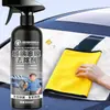 Removedor de película de aceite para vidrios de coche, potente removedor de manchas, limpiador de película de aceite para una visión clara del parabrisas delantero, spray limpiador repelente de insectos