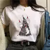 Nueva Camiseta de Manga Corta para Mujer Murciélago Ropa Abstracta Camiseta Tshir