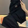 Calças Jogger Cargo Esportivas Masculinas de Verão Finas Soltas Modernas de Secagem Rápida Harem Cropped