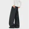 Pantalones Casuales de Cuadros Retro Americanos para Hombre, Marca de Moda 2026, Pantalones Largos Simples con Caída, Nuevos Pantalones Limpios de Largo Completo