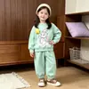 Comércio Exterior Primavera e Outono Novo Conjunto Infantil 2026 Moda Unissex Conjunto de Moletom Infantil Primavera Infantil Peça Dupla Roupa Infantil