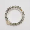 Pulsera de Cuarzo Fantasma Verde Natural para MujerVersátil Pulsera de Cristal de Cabello Platino de Alta Gama al por Mayor