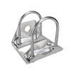 Soporte en forma de L, aro en forma de U, abrazadera para tubo, abrazadera para tubo, abrazadera para antena de FRP con revestimiento de Dacrome, accesorios de soporte de fijación