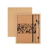 Exclusivo transfronterizo A5 corcho creativo imitación cuero pu protección ambiental paja de trigo costura negocio oficina cuaderno estuche de regalo