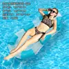 Fornecimento Exclusivo Transfronteiriço de Colchão Inflável Flutuante de Malha Rosa Lantejoula Estilo Ins, Pvc Espessado para Piscina de Praia Adulto Lazer Boia Aquática