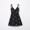 Vestido de Popelina Bordado Elegante Estilo Europeo y Americano Transfronterizo 2026 Nueva Moda Amazon para Mujer al por Mayor 0881404