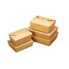 Fiambrera desechable de papel Kraft, caja de embalaje para llevar, arroz frito, pollo frito, sushi, ensalada, bento, fiambrera con tapa larga