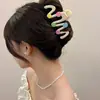 Presilha de Cabelo de Luxo Leve para Cabelos Finos, Presilha de Tubarão Florzinha Fofa Nova 2026, Pinça de Cabelo Grande de Acrílico para Mulheres