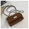 Bolso de mano de alta gama con estampado de rombos transfronterizo para mujer, nuevo bolso cuadrado pequeño de moda retro, elegante bolso de hombro y cruzado