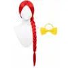 Comércio Exterior Transfronteiriço "Toy Story 4" Jessie Anime Cosplay Peruca Vermelha Repartição Central Trança Única Adereço de Cabelo